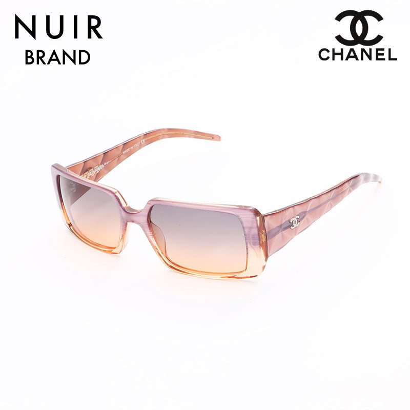 Chanel Rhinestone Coco Mark Sunglasses Red Beige WS7732 – NUIR VINTAGE