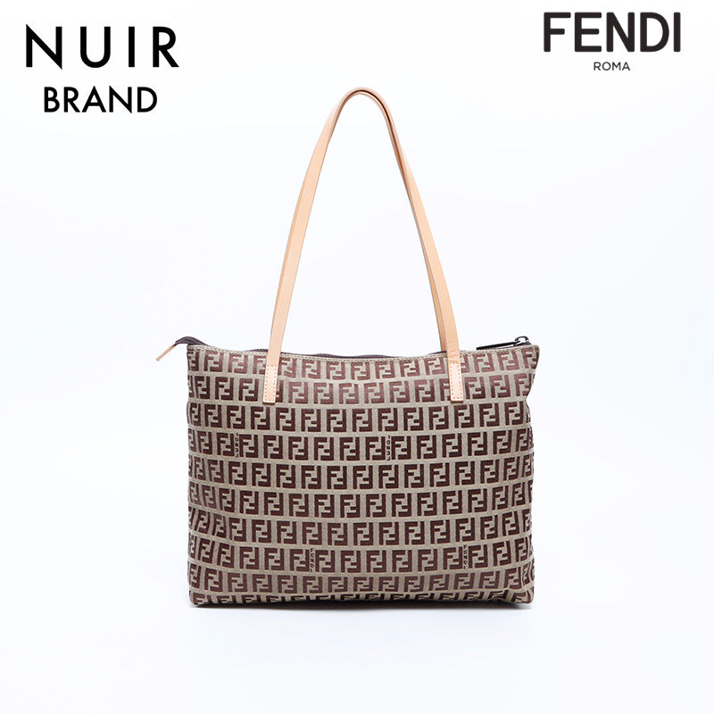 フェンディ FENDI ズッキーノ キャンバス トートバッグ ベージュ
