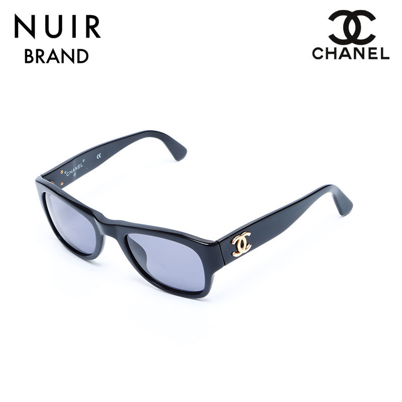 小物 CHANEL Vintage sunglasses BLACK coco Chanel Coco Mark Sunglasses Black WS7783 – NUIR VINTAGE