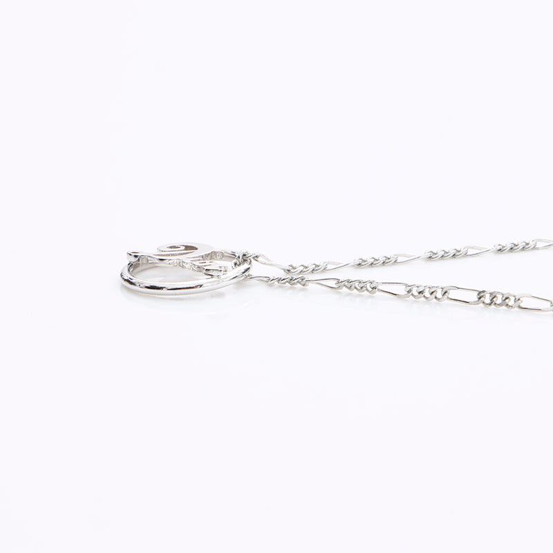 クリスチャンディオール　メタルシルバーネックレス クリスチャン・ディオール Christian Dior ロゴキューブ