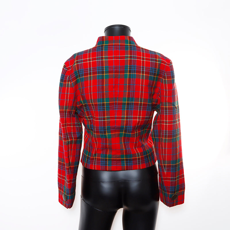 イヴ・サンローラン YVES SAINT LAURENT サイズ:36 チェック YSL