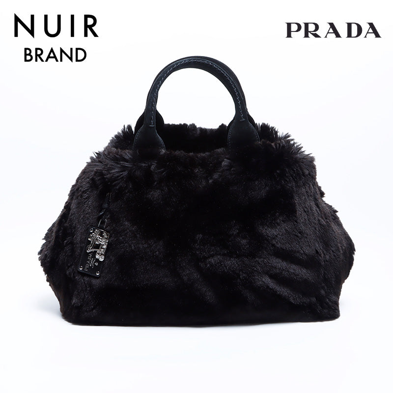 関税込☆PRADA☆1BG427もこもこ可愛いムートンファートート