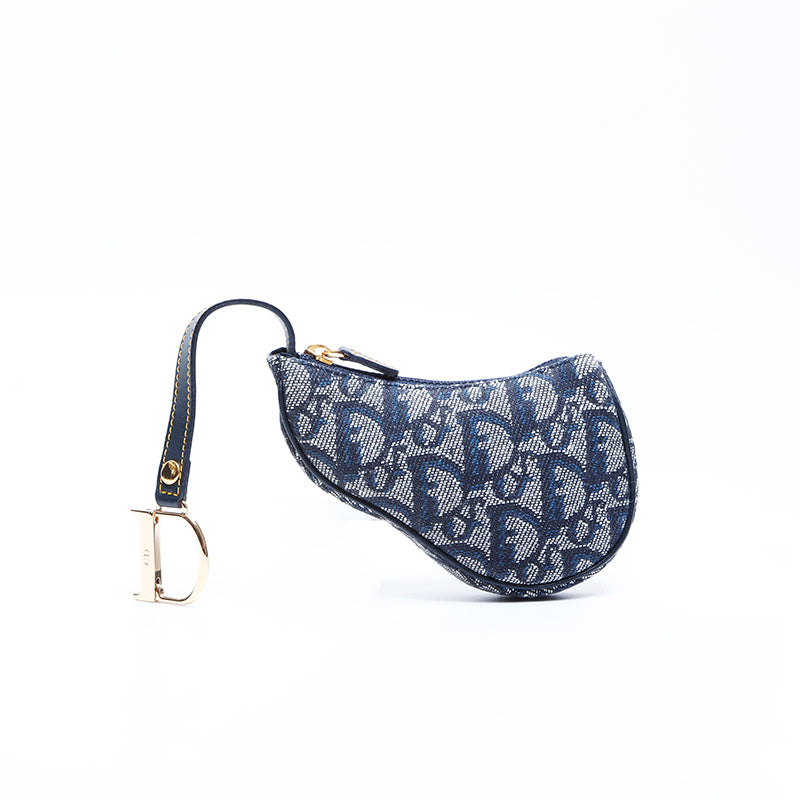 ディオール　トロッター　ポーチ　Dior ネイビー クリスチャンディオール Christian Dior トロッター キャンバス ポーチ