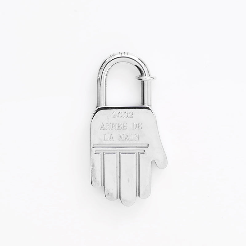 エルメス HERMES 2002 ANNEE DE LA MAIN カデナ キーリング シルバー