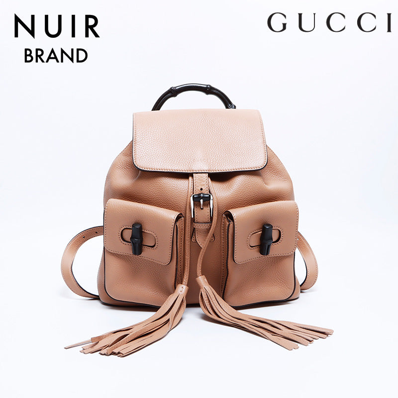 グッチ GUCCI バンブー リュック・デイパック ベージュ WS7962 – NUIR VINTAGE