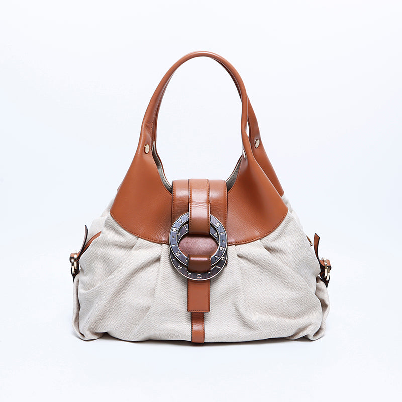 BVLGARI Chandra Shoulder Bag Beige WS7965 – NUIR VINTAGE