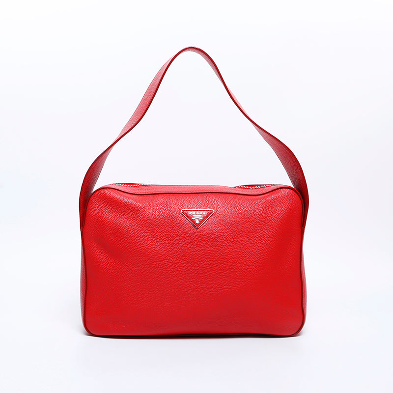 プラダ PRADA レザー ショルダーバッグ レッド WS8012 – NUIR VINTAGE