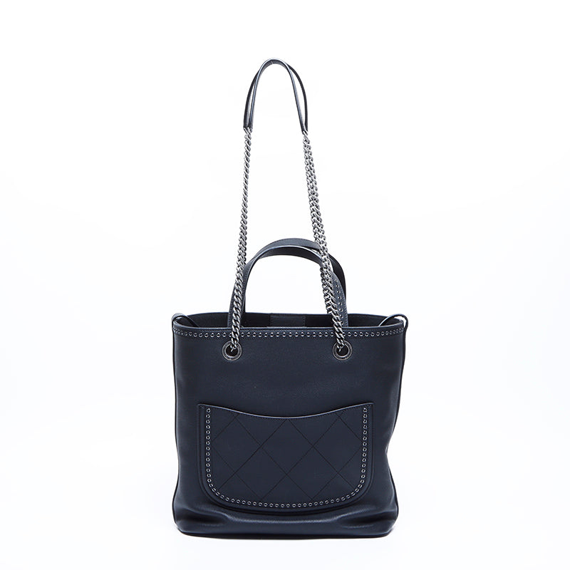 シャネル CHANEL 27番 キャビアスキン チェーン トート デカココ