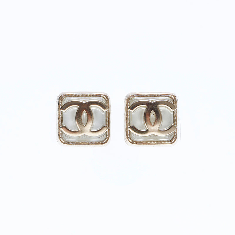 シャネル CHANEL A22S ココマーク スクエア ピアス ゴールド WS8034