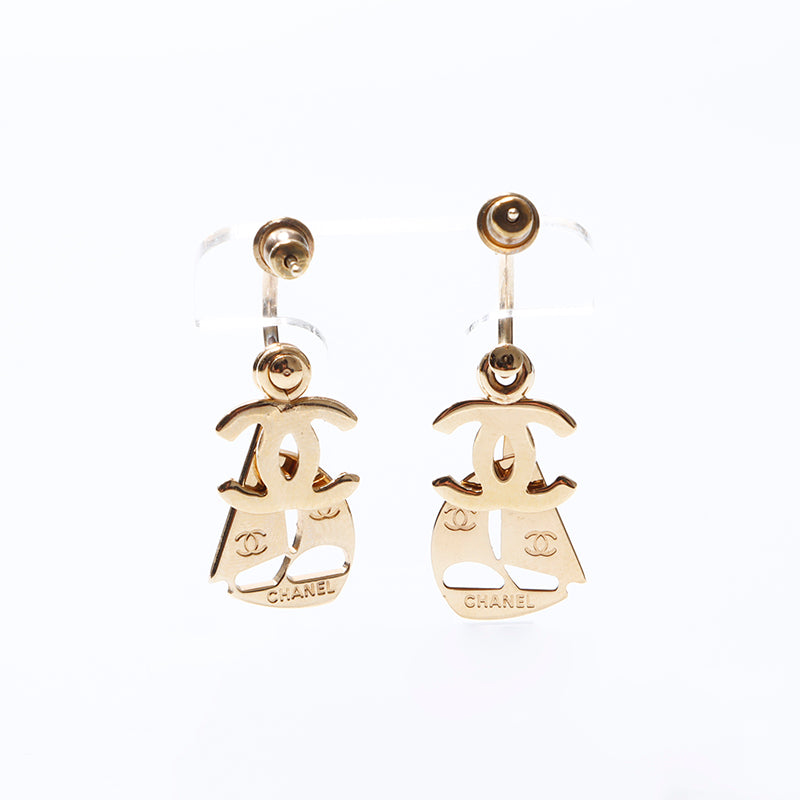 シャネル CHANEL ココマーク ピアス ゴールド WS8048 – NUIR VINTAGE