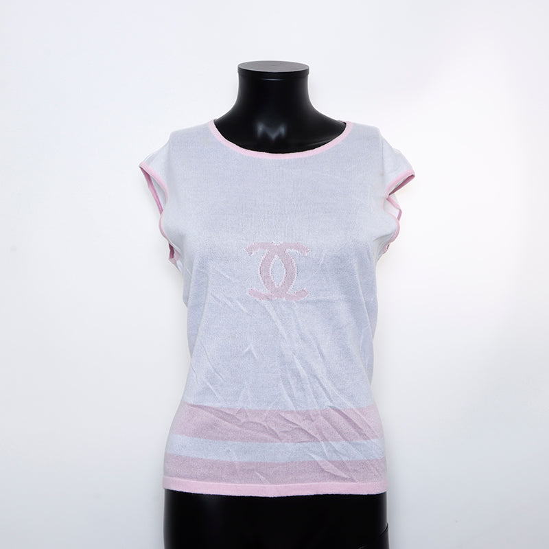 CHANEL ピンク タンクトップ 42 CHANEL ピンク タンクトップ 42