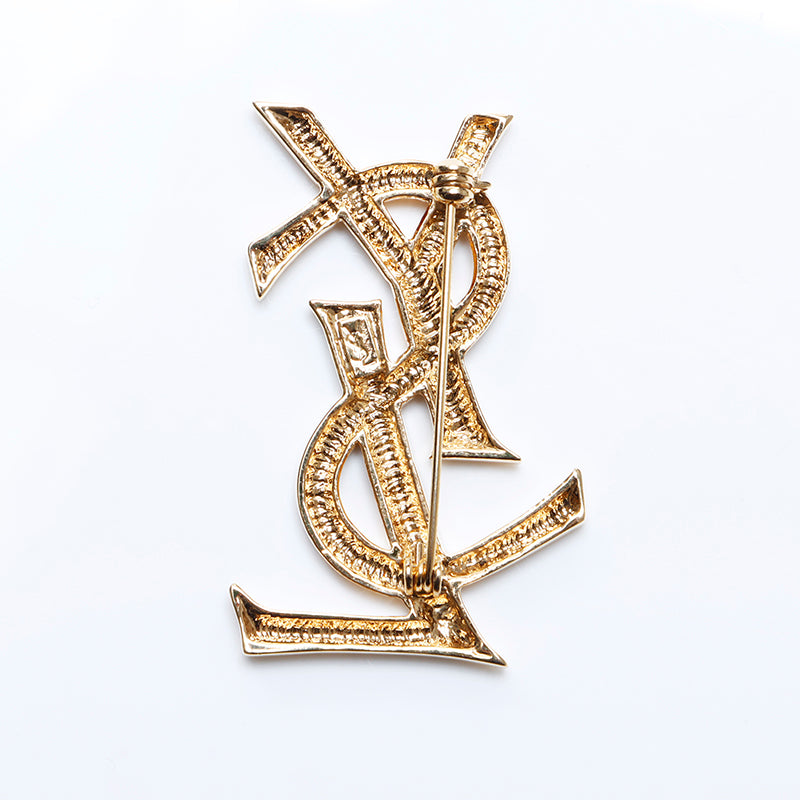イヴサンローラン Yves Saint Laurent YSL ゴールドバックル Yves saint Laurent イヴサンローラン ベルトバックル YSLロゴ