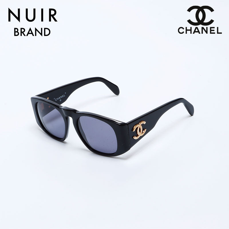 小物 CHANEL Vintage sunglasses BLACK coco Chanel Coco Mark Sunglasses Black WS8178 – NUIR VINTAGE