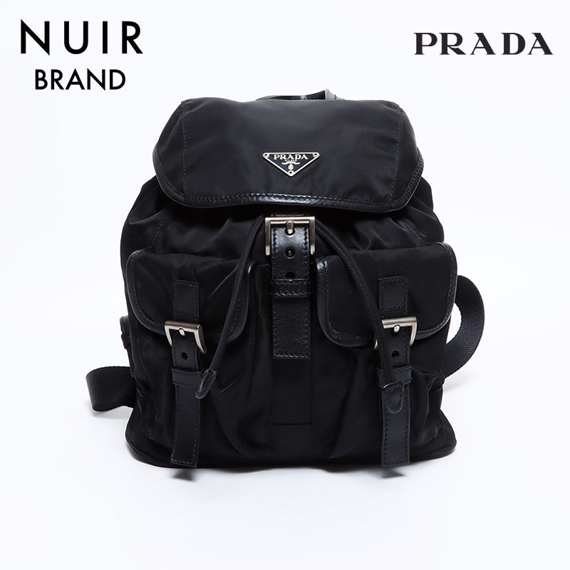 プラダ PRADA ナイロン 三角ロゴタグ リュック・デイパック ブラック