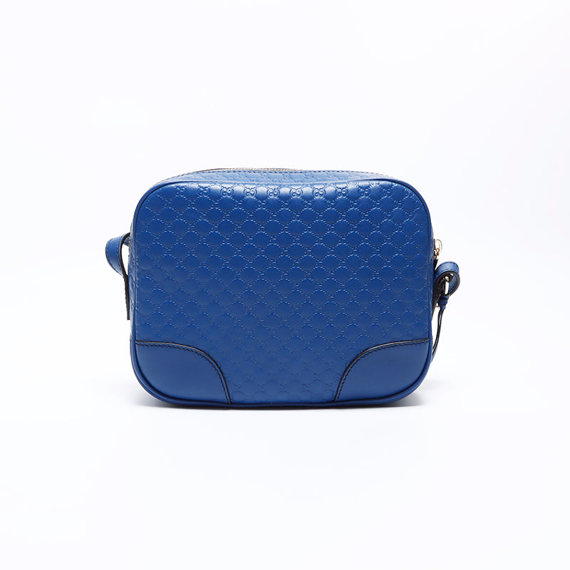 バッグ GUCCI Vintage GG Shoulder Bag Navy Blue Gucci GG Shima Leather Shoulder Bag Blue WS8414 – NUIR VINTAGE