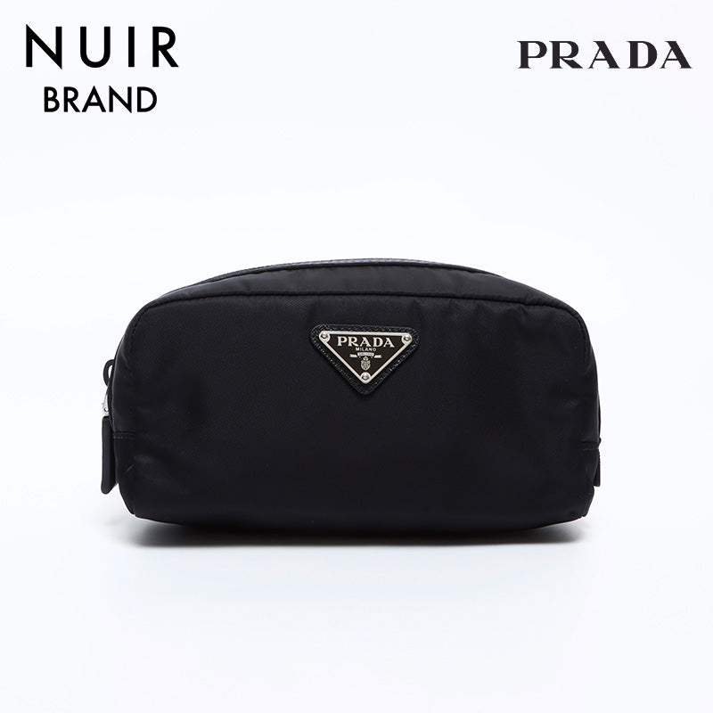 プラダ PRADA ナイロン ポーチ ハンドバッグ ブラック WS8435 – NUIR VINTAGE