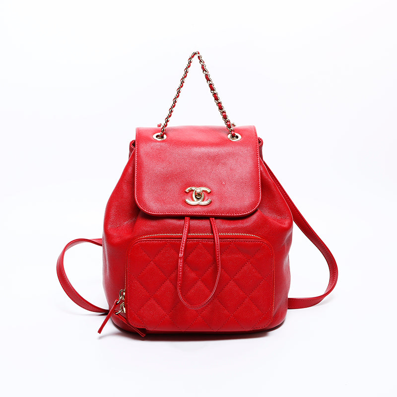 Chanel リュック シャネル CHANEL 23番台 キャビアスキン チェーン リュック