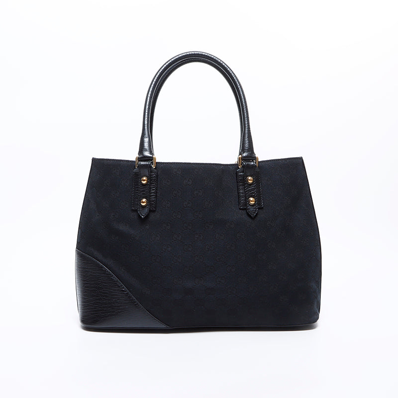 Gucci GG Canvas Horsebit Shoulder Bag Black WS8442 – NUIR VINTAGE