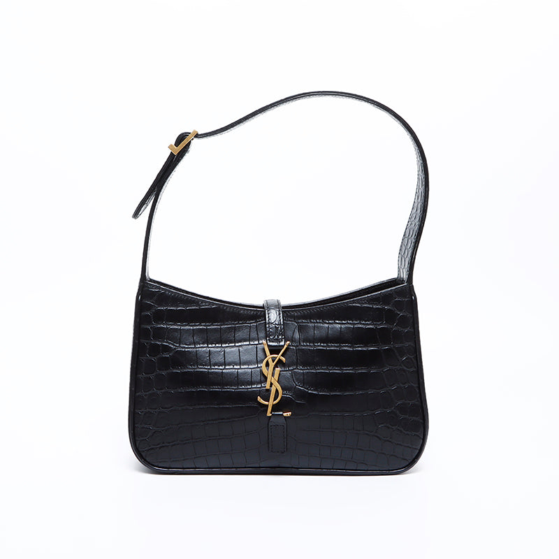 イヴ・サンローラン YVES SAINT LAURENT YSL 型押し レザー ショルダー