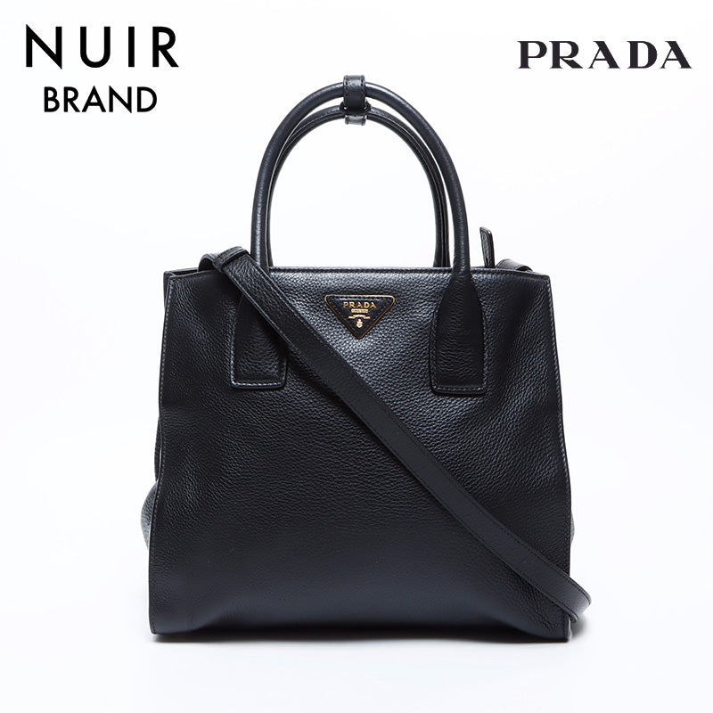 プラダ PRADA 2way レザー ハンドバッグ ブラック WS8483 – NUIR VINTAGE