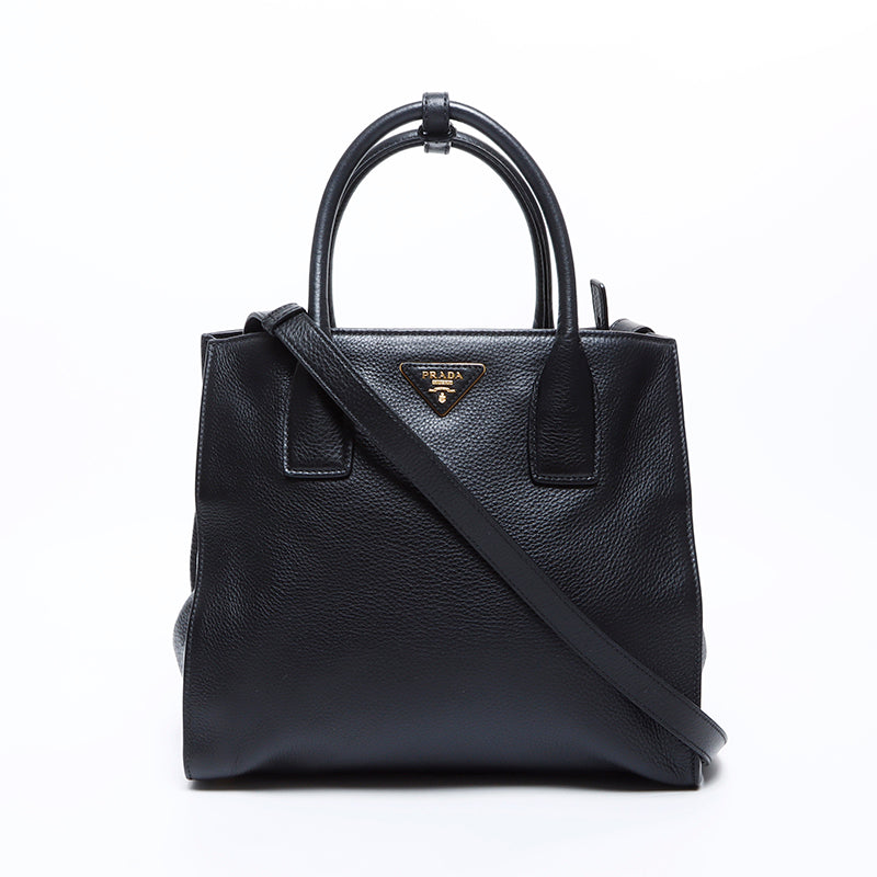 プラダ PRADA 2way レザー ハンドバッグ ブラック WS8483 – NUIR VINTAGE