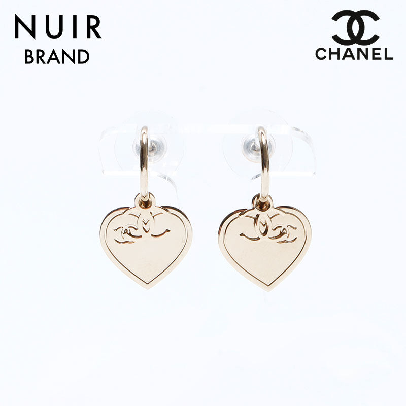 シャネル CHANEL B17 ハート ココマーク ピアス ゴールド WS8548