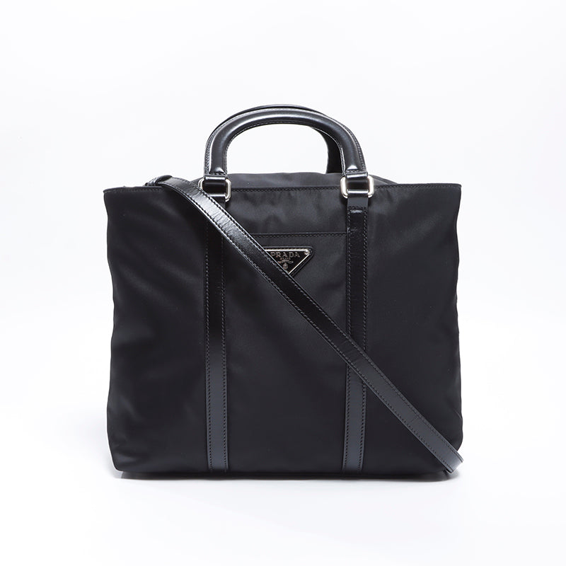 プラダ PRADA ナイロン 2way ハンドバッグ ブラック WS8593 – NUIR VINTAGE