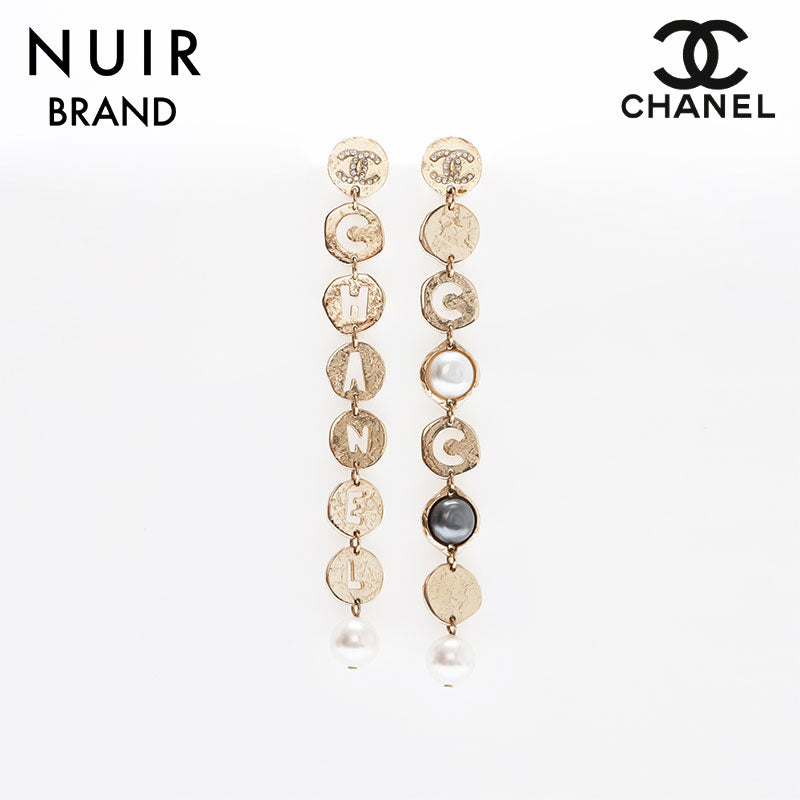 シャネルゴールドピアス シャネル CHANEL A19A ココマーク ドロップ ピアス ゴールド WS8659