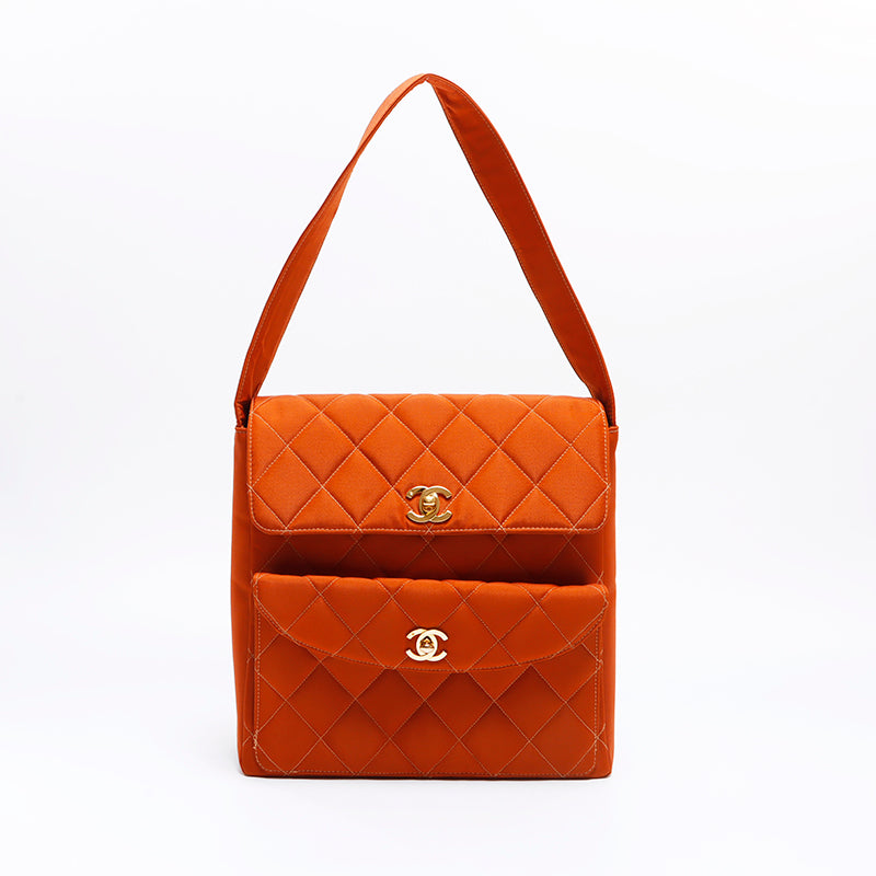 シャネル CHANEL 4番台 ダブルココ ナイロン ショルダーバッグ