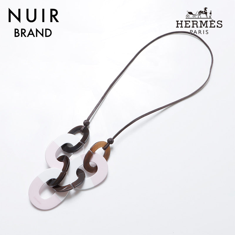 エルメス HERMES バッファローホーン ネックレス ピンク ブラウン WS8711 – NUIR VINTAGE