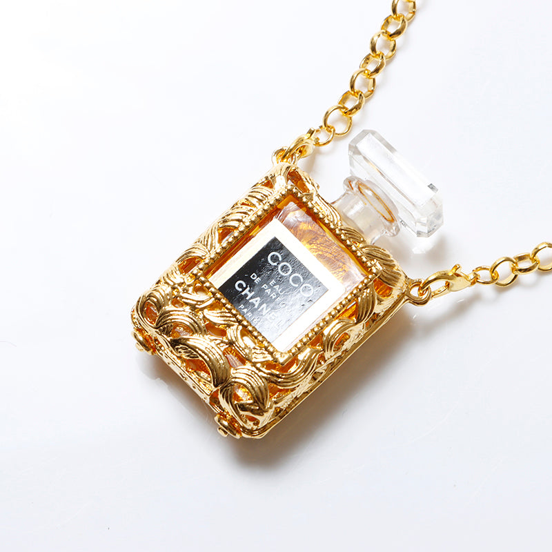 CHANEL COCO 香水ネックレス ゴールド CHANEL シャネル チェーンネックレス COCO 香水 パフューム ミニ