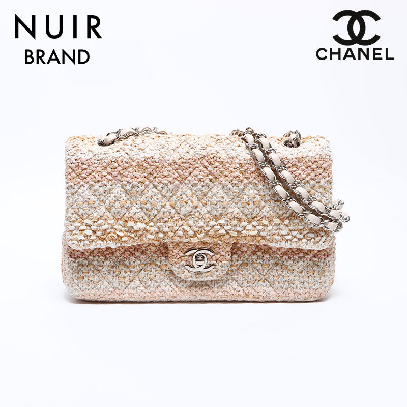 シャネル CHANEL 25番台 ツイード ダブルフラップ チェーン ショルダーバッグ ベージュ WS8733 – NUIR VINTAGE