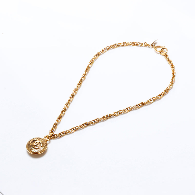 シャネル CHANEL ココマーク ネックレス ゴールド WS8737 – NUIR