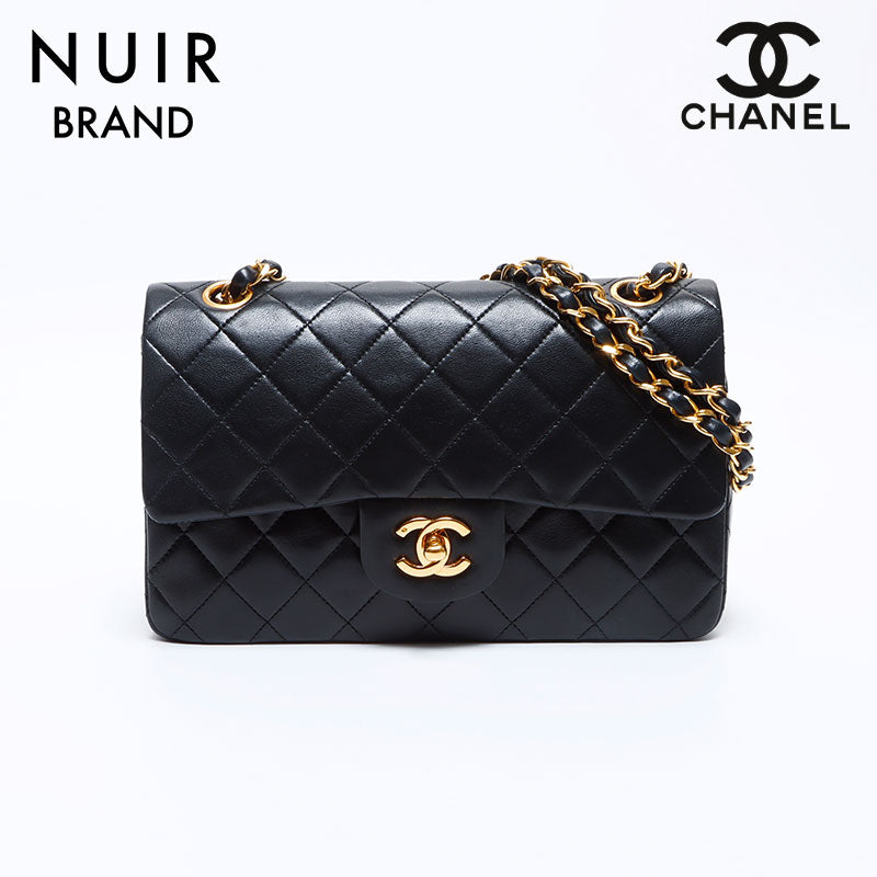 Chanel CHANEL 0-number double flap matelasse chain lambskin