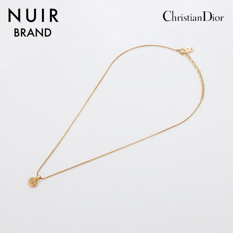 クリスチャンディオール Christian Dior CD ロゴ ヴィンテージ ネックレス ゴールド WS8904 – NUIR VINTAGE