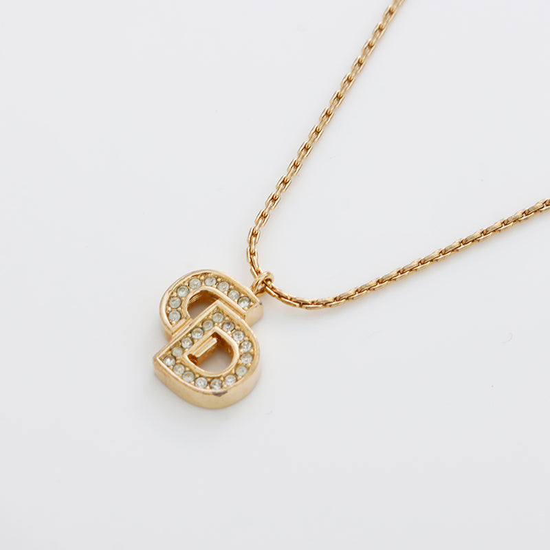 極美品 クリスチャンディオール Christian Dior ラインストーン CD