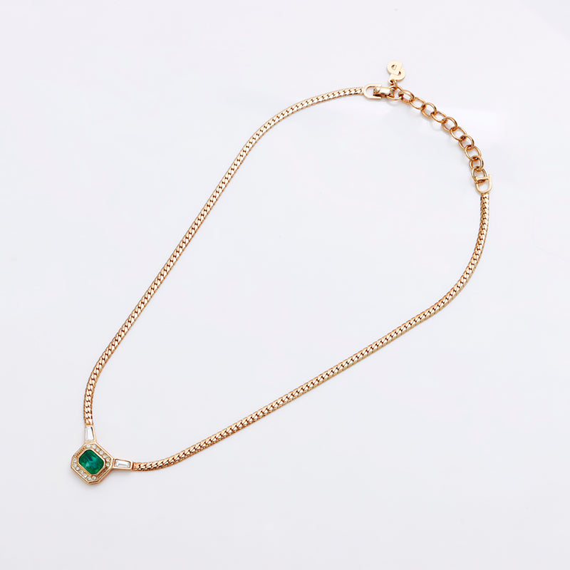 美品✨ChristianDior ネックレスヴィンテージカラーストーン