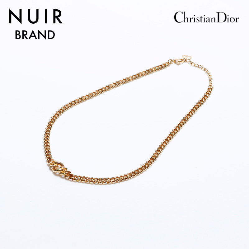 クリスチャンディオール Christian Dior ゴールド ヴィンテージ チェーン ネックレス ゴールド WS8983 – NUIR VINTAGE