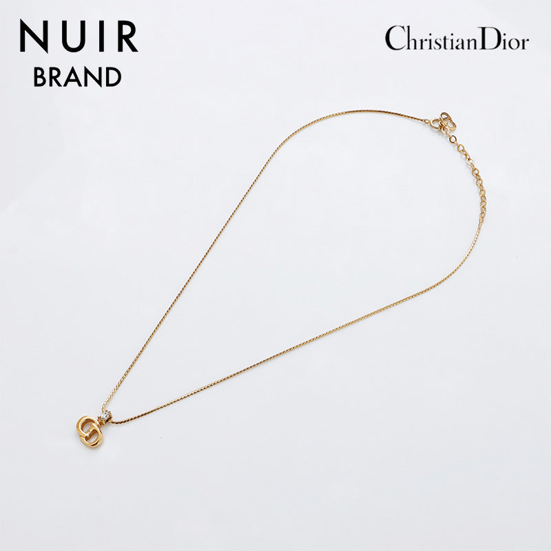クリスチャンディオール Christian Dior CD ロゴ ラインストーン