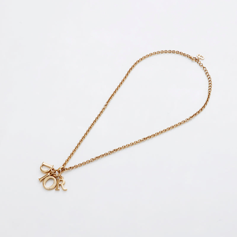 クリスチャンディオール Christian Dior チャーム ロゴ ネックレス