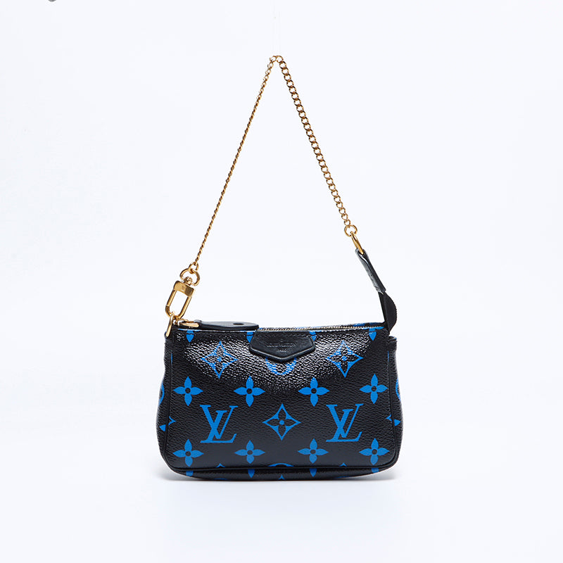 ルイ・ヴィトン LOUIS VUITTON モノグラム アクセソワール ブルー
