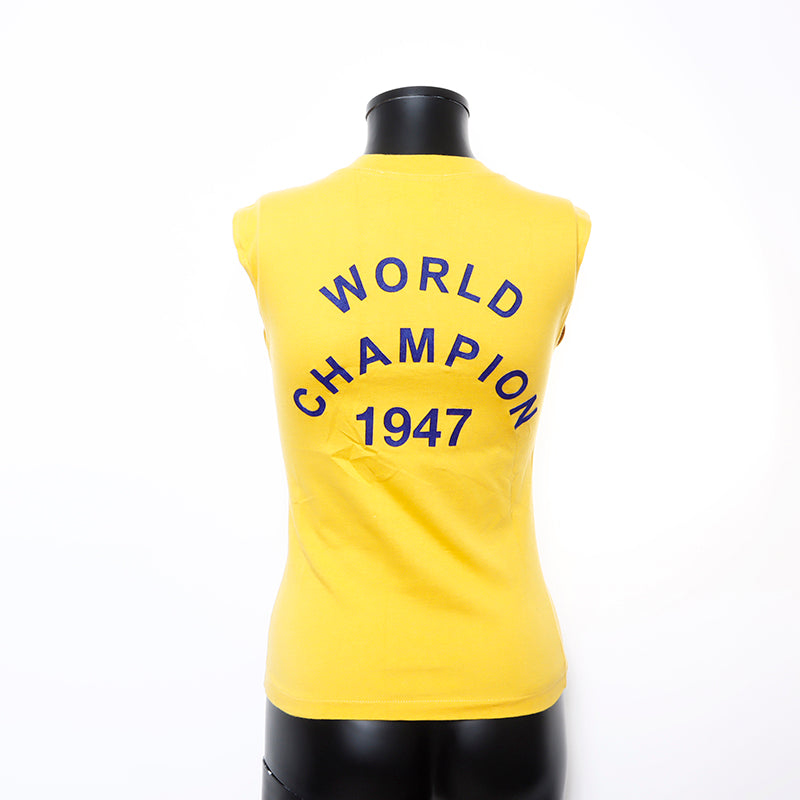 Christian Dior タンクトップ J'ADORE ロゴ ガリアーノ 黄 Christian Dior Logo Print J'ADORE John Galliano Tank Top Yellow