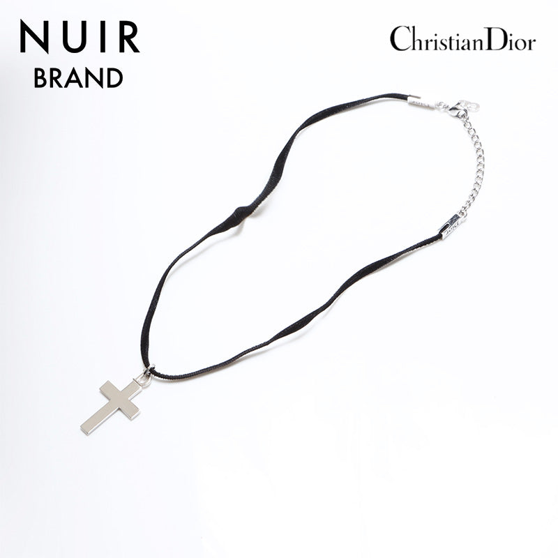 クリスチャンディオール Christian Dior クロス リボン チョーカー