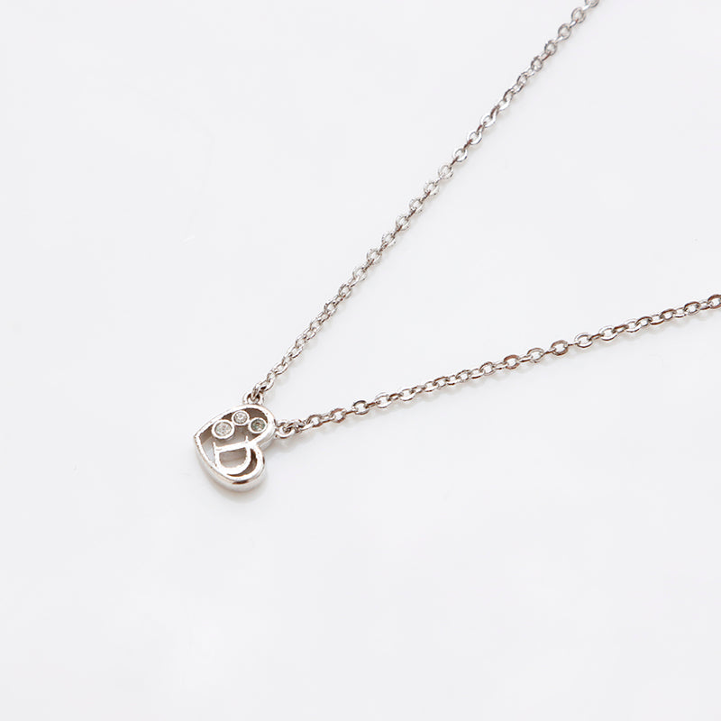 Christian Dior ネックレス　廃盤　navy ハート　ストーン　CD Christian Dior ネックレス 廃盤 navy ハート ストーン CD ディオール