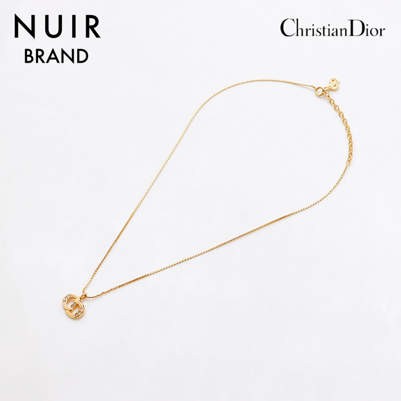 Christian Dior CD Logo Necklace Gold WS9336 – NUIR VINTAGE