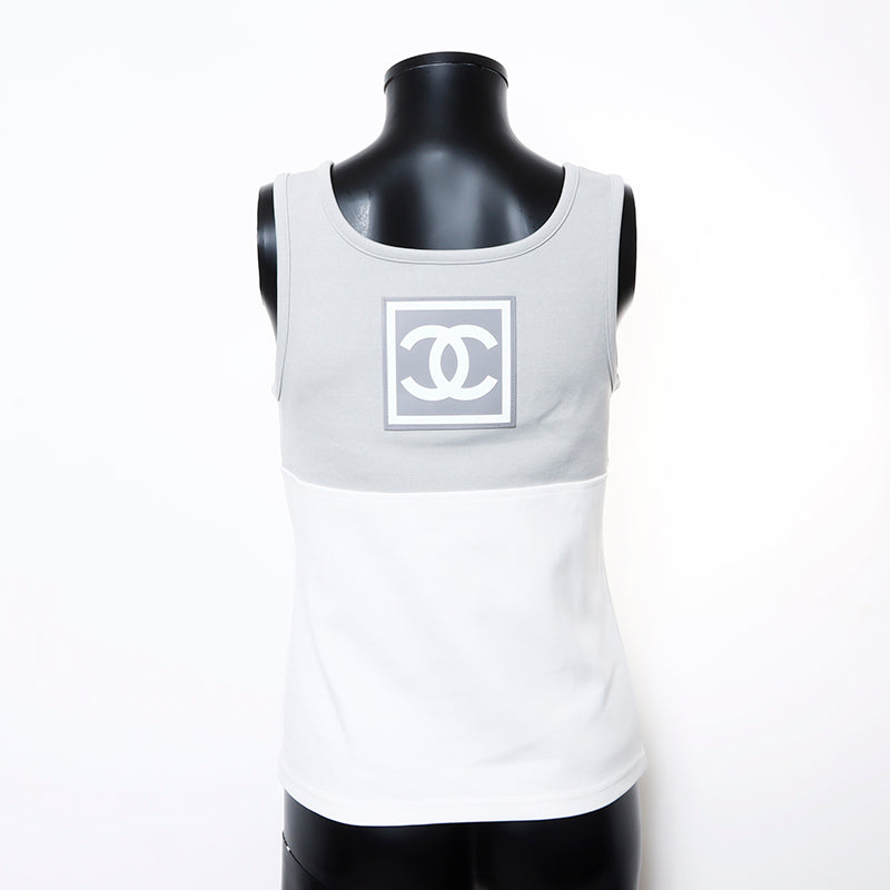 Chanel CHANEL 01P Size:40 Sports Line Coco Mark Tank Top