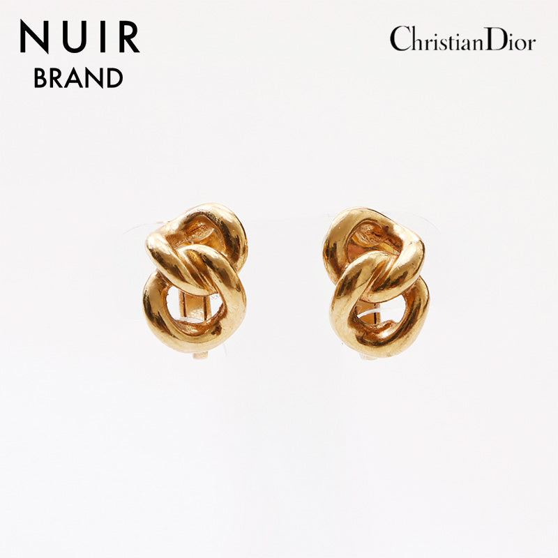 クリスチャンディオール Christian Dior ヴィンテージ チェーン イヤリング ゴールド WS9368 – NUIR VINTAGE