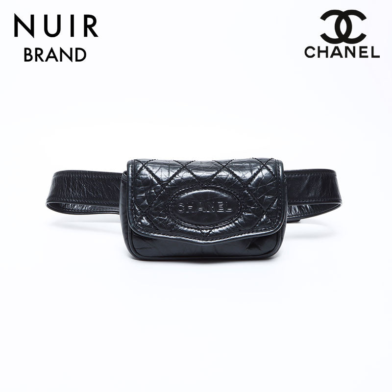 シャネル CHANEL 10番台 ウエストポーチ ワイルドスティッチ ベルト