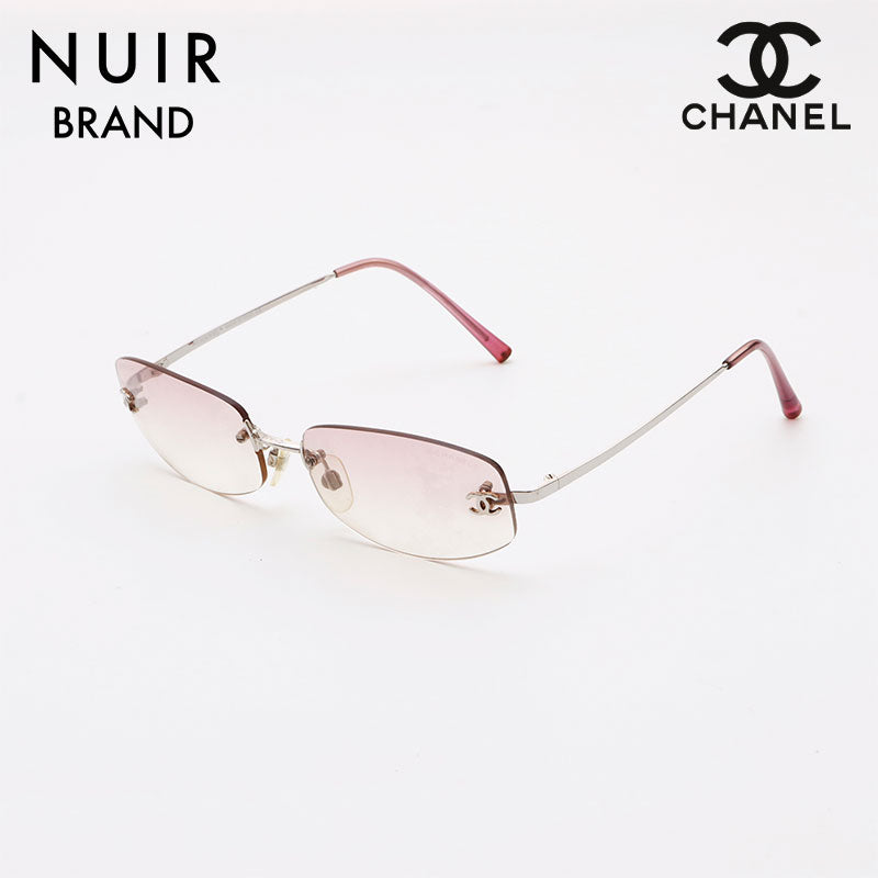 Chanel Coco Mark Frameless Sunglasses Pink WS9553 – NUIR VINTAGE