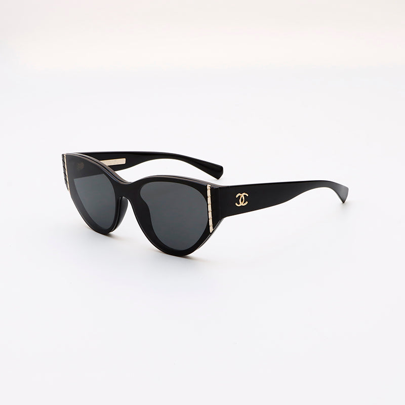 Chanel Coco Mark Sunglasses Black WS9556 – NUIR VINTAGE